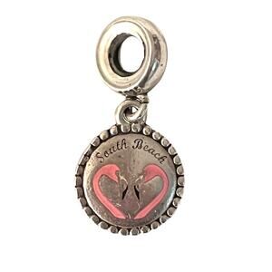 PANDORA South Beach Flamingo Dangle Charm Retired - Sterling Silver 925